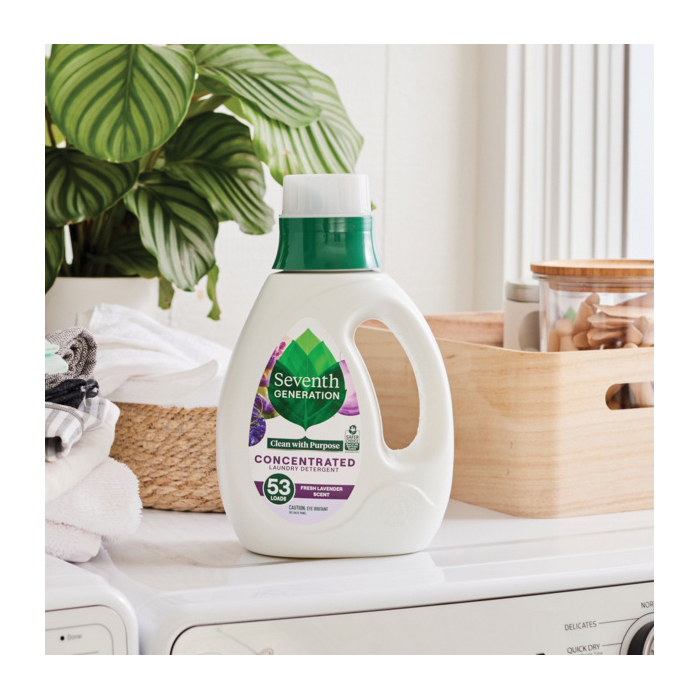 Seventh Generation 45064 Laundry Detergent, 135 oz Bottle, Liquid, Lavender - 2