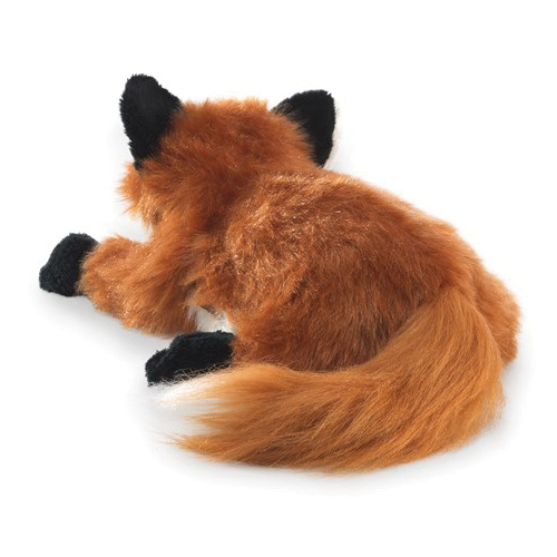 Folkmanis 2576 Hand Puppet, S, Fox, Polyester, Black/Red/White - 2