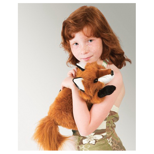 Folkmanis 2576 Hand Puppet, S, Fox, Polyester, Black/Red/White - 4