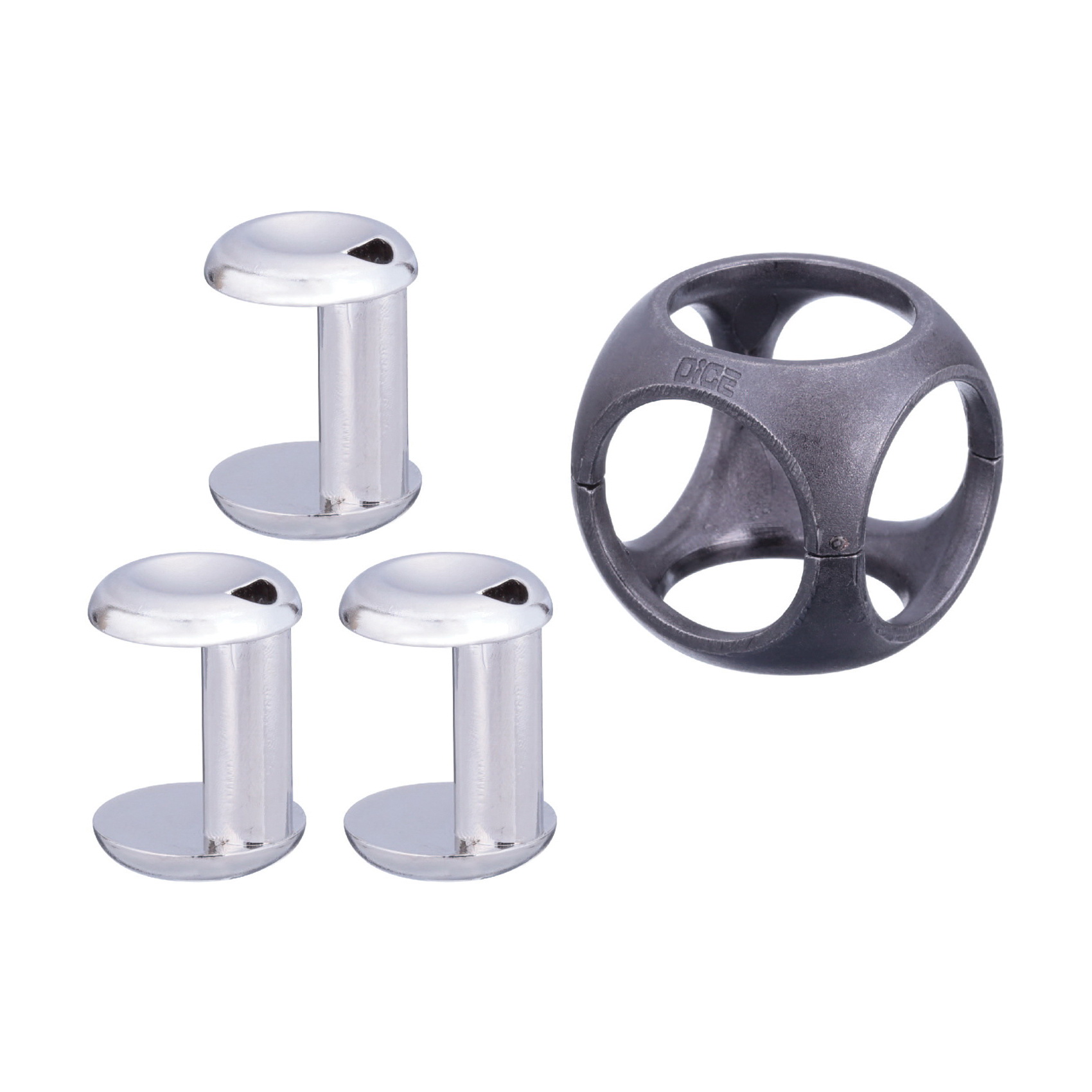 Hanayama 30755 Cast Dice Puzzle, 7 Years and Up, Metal - 2