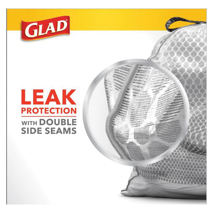 Glad 79297 Kitchen Trash Bag, Tall, 13 gal - 3