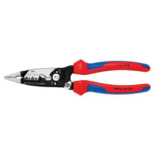 Knipex 13 72 8 SBA Wire Stripper, 20 to 10 AWG Wire, 18 to 10, 20 to 12 AWG Stripping, 200 mm OAL, Ergonomic Handle - 3