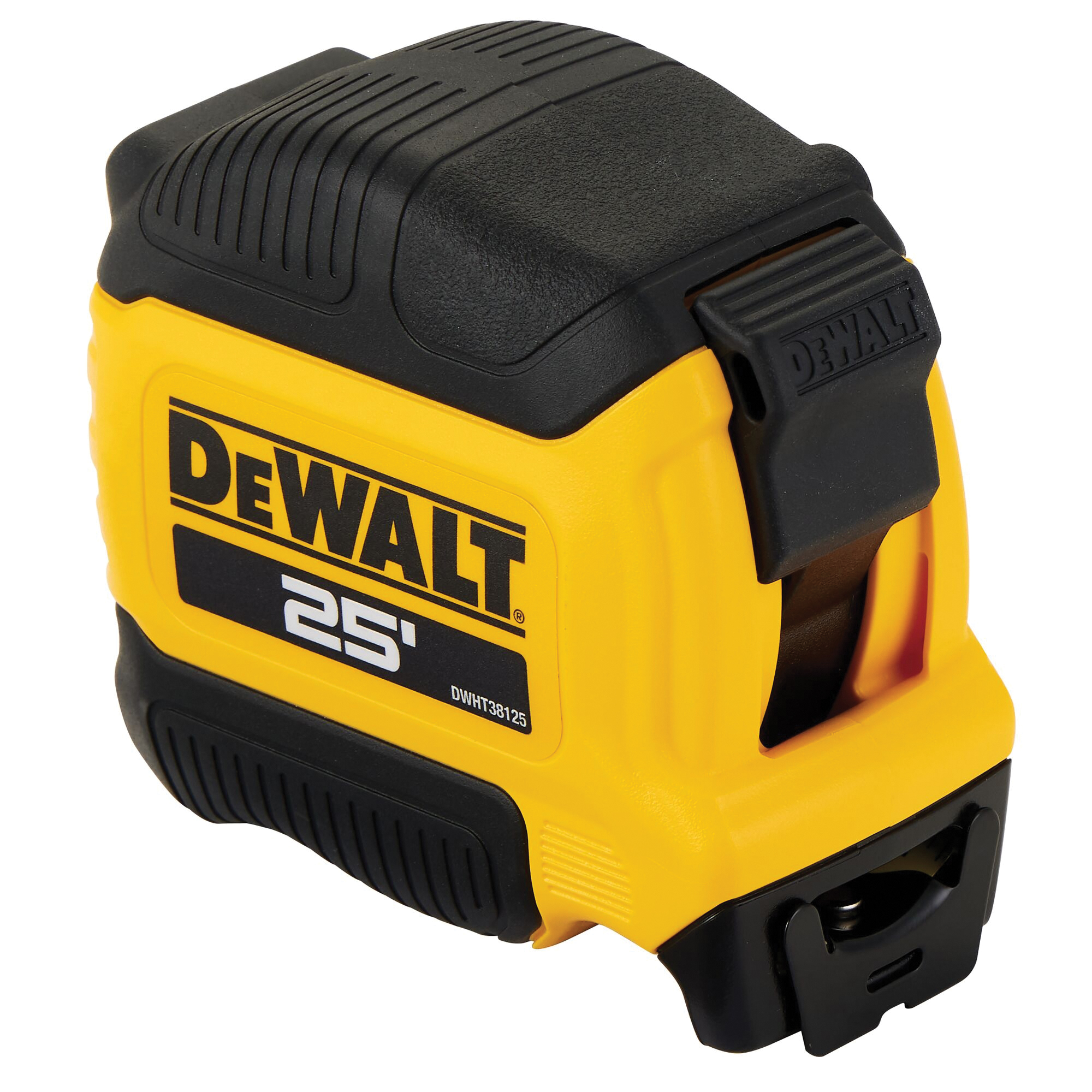 DEWALT ATOMIC COMPACT Series DWHT38125S Tape Measure, 25 ft L Blade, 1-1/8 in W Blade, Steel Blade, Rubber Case - 2