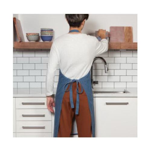 danica HEIRLOOM 2047524 Midnight Stonewash Apron, Cotton, Blue, 36 in L - 3