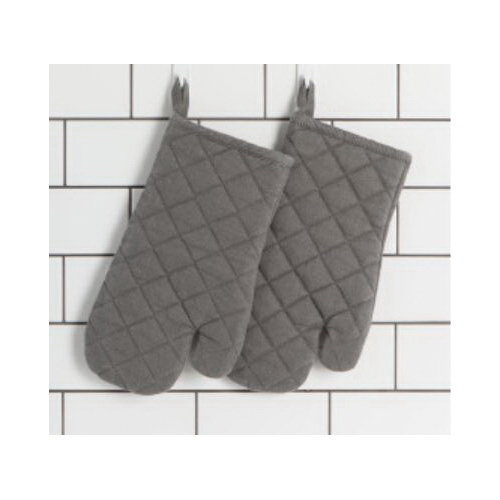 danica HEIRLOOM 2110626 Shadow Stonewash Oven Mitt, Cotton/Polyester, Gray - 2