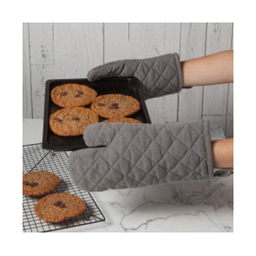 danica HEIRLOOM 2110626 Shadow Stonewash Oven Mitt, Cotton/Polyester, Gray - 4