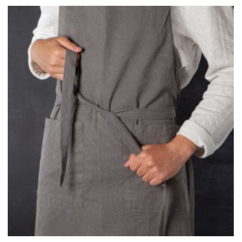 danica HEIRLOOM 2047626 Shadow Stonewash Apron, Cotton, Gray, 36 in L - 4