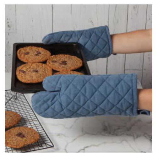 danica HEIRLOOM 2110524 Midnight Stonewash Oven Mitt, Cotton/Polyester, Blue - 4