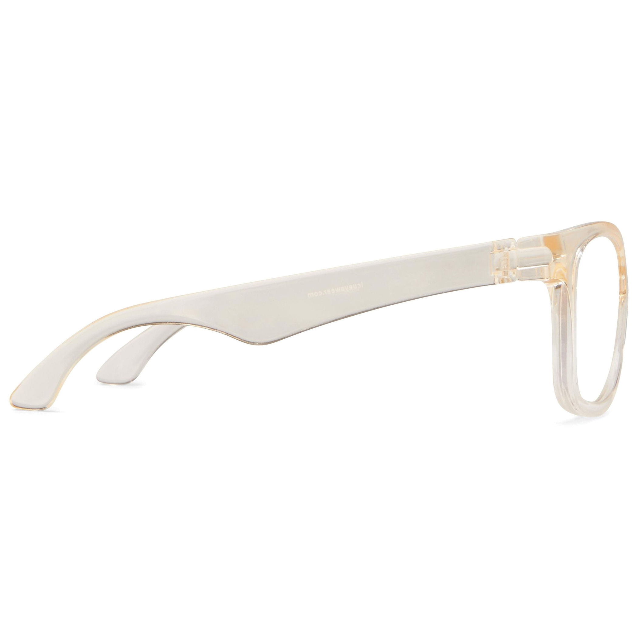 ICU Eyewear ScreenVision Kid's Devin Series 7741500X-L Blue Light Blocking Glasses, 140 mm and Up, Oval Frame, Clear/Tan - 3