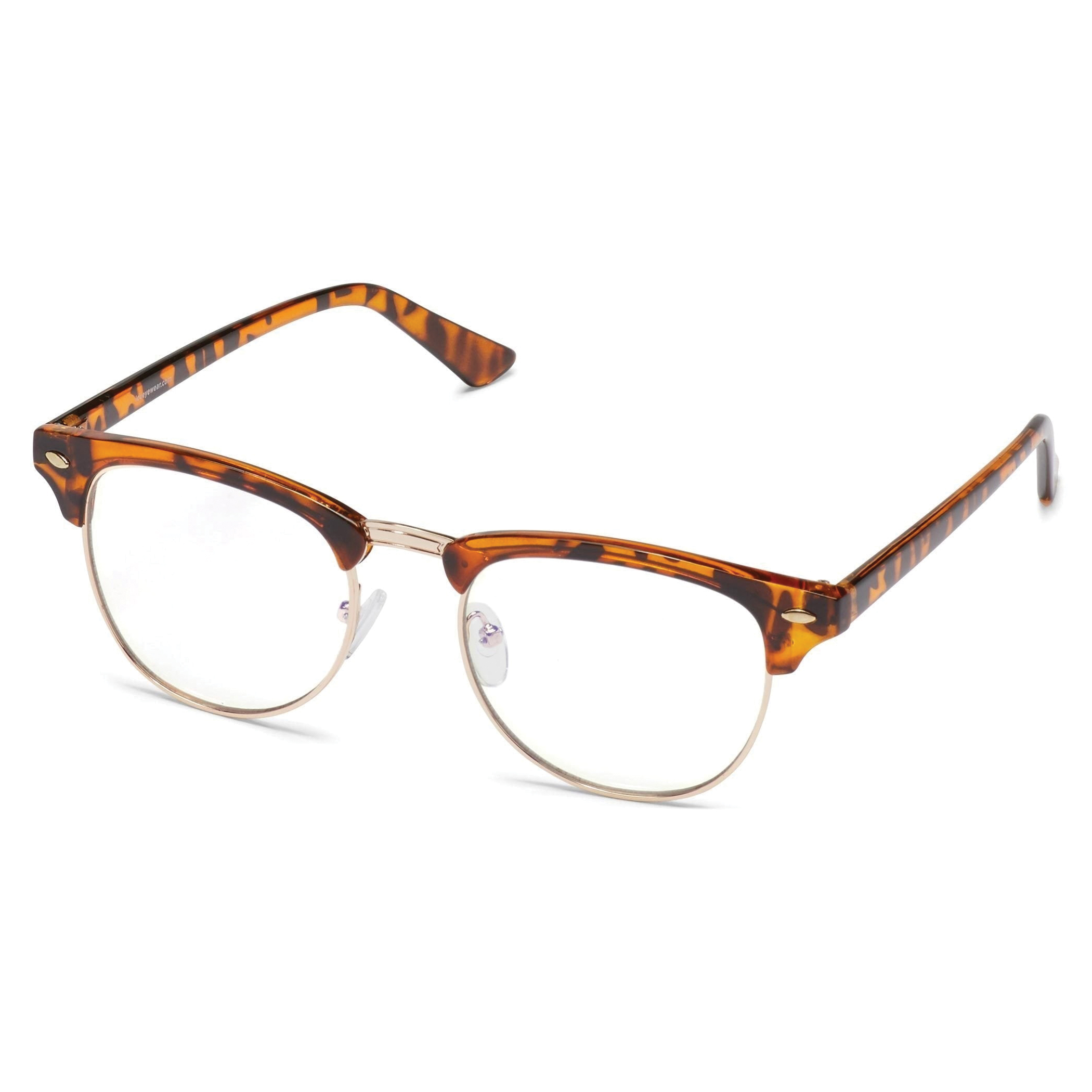 ICU Eyewear ScreenVision Cameron Series 7624020XNP-L Blue Light Blocking Glasses, 140 mm and Up, Gold Metal/Tortoise - 2