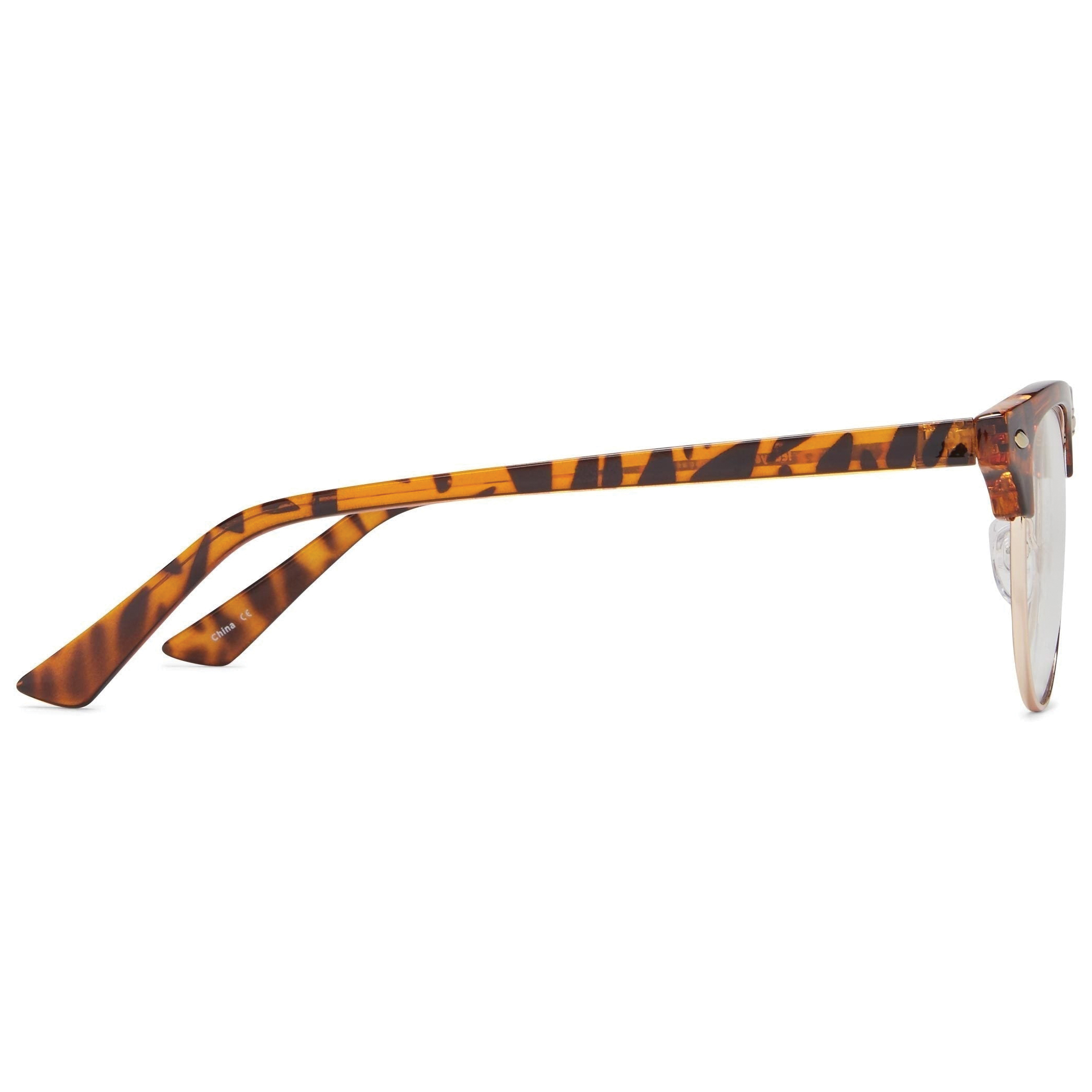 ICU Eyewear ScreenVision Cameron Series 7624020XNP-L Blue Light Blocking Glasses, 140 mm and Up, Gold Metal/Tortoise - 3