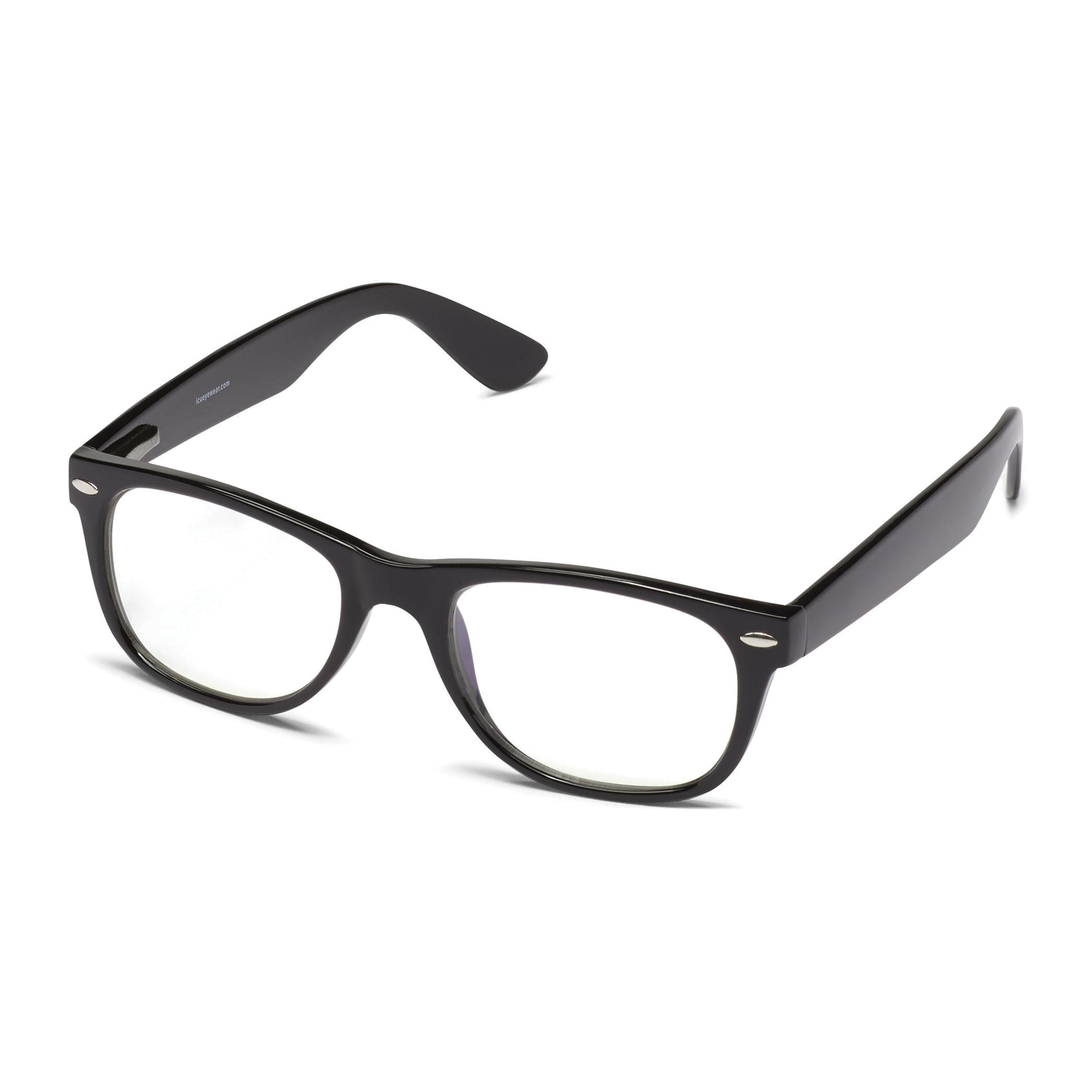 ICU Eyewear ScreenVision Pat Series 7623300XNP-L Blue Light Blocking Glasses, 140 mm and Up, Shiny Black - 2