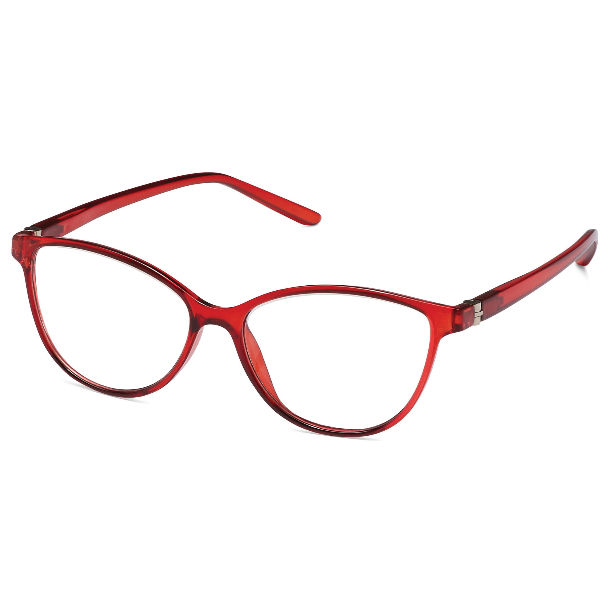 ICU Eyewear ScreenVision Amelia Series 7730030X-L Blue Light Blocking Glasses, 140 mm and Up, 0 Magnification, Red Frame - 2