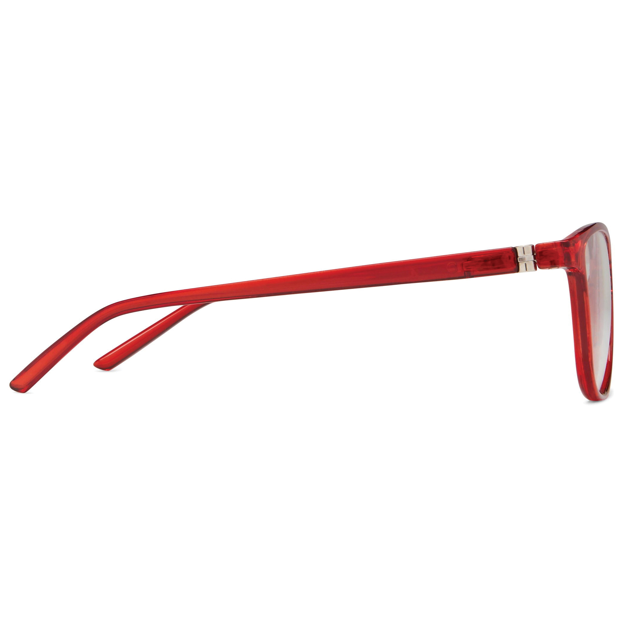 ICU Eyewear ScreenVision Amelia Series 7730030X-L Blue Light Blocking Glasses, 140 mm and Up, 0 Magnification, Red Frame - 3