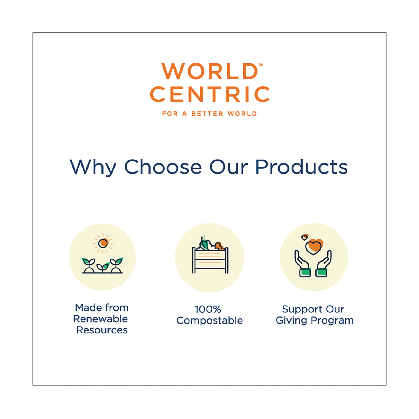 World Centric AS-PS-R-P Assorted Cutlery, 8-1/2 in L, 2.2 in W, PLA/Talc - 3