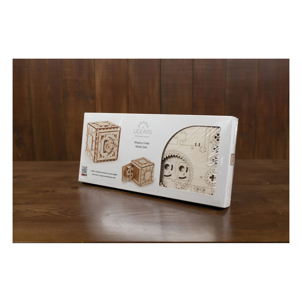 Ugears 4820184120228 Model Kit and Puzzle Box, 14 Years and Up, Safe Mechanical, 179-Piece - 3