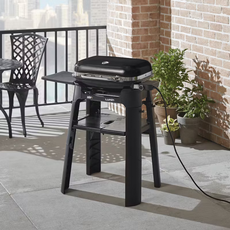 Weber 6619 Grill Stand, 14.1 lb, 21.8 in OAL, 25 in OAW, 28.1 in OAH, Polypropylene, Black - 5