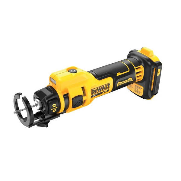 DEWALT XR 20V MAX Series DCE555B Drywall Cut-Out Tool, Tool Only, 20 V, 1/4 in Chuck, Keyed Chuck, 26,000 rpm Speed - 2
