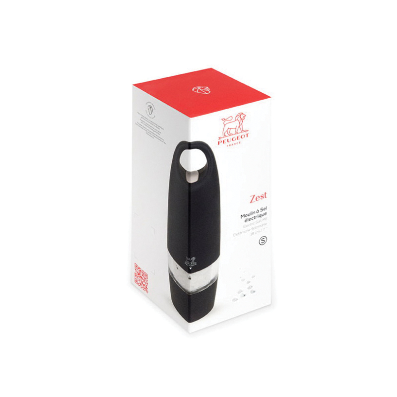 Peugeot Zest Series 25939 Electric Salt Mill, ABS, Black - 3