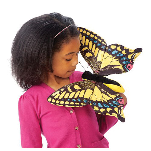 Folkmanis 3029 Hand Puppet, Butterfly, Swallowtail - 2