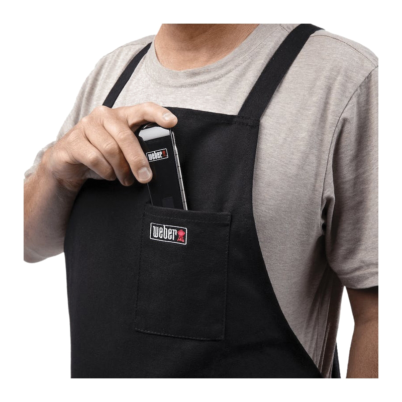 Weber 6786 Crossback Apron, One-Size, 7-Pocket, Cotton Canvas, Black - 2