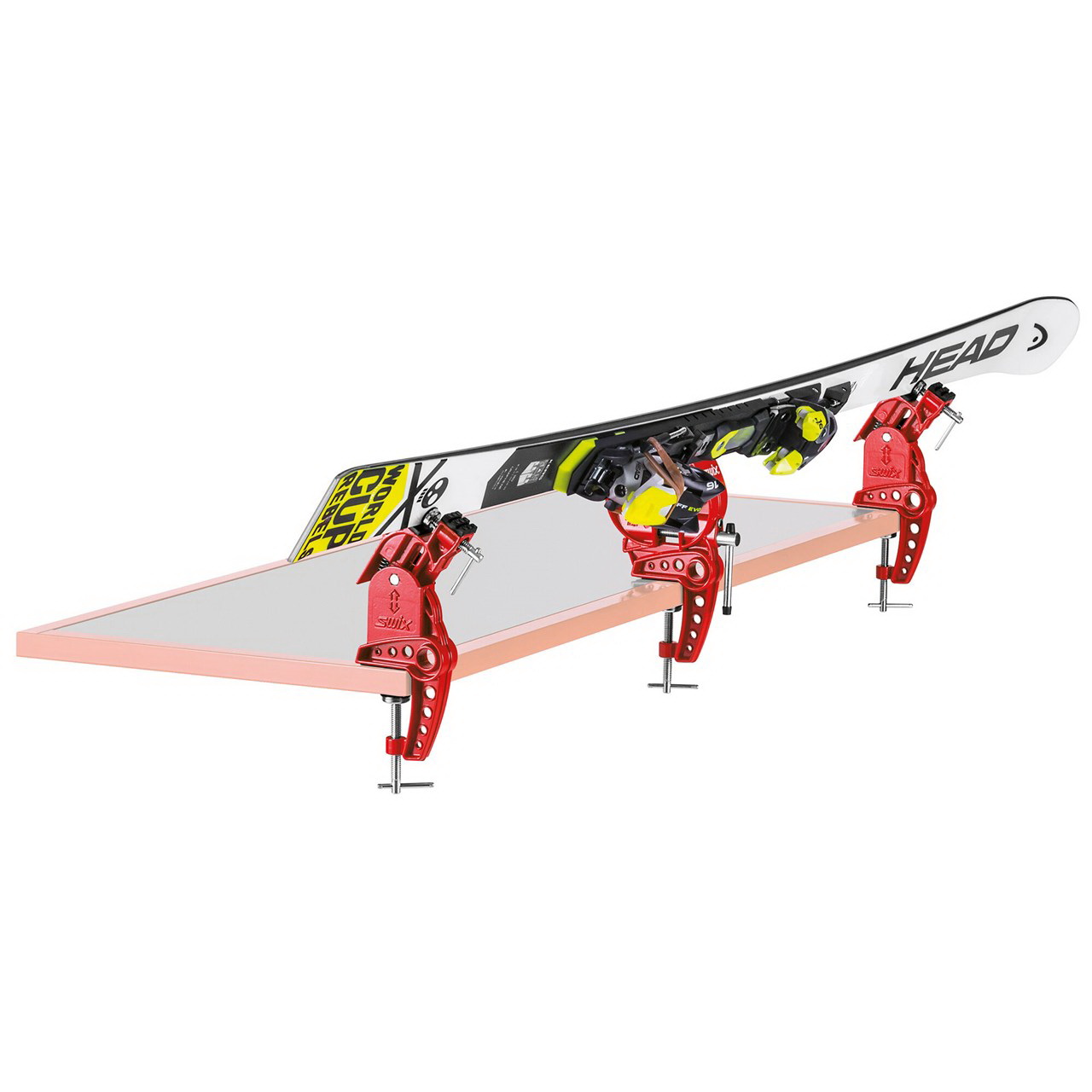 Swix T149-50 World Cup Ski Vise, 40 to 100 mm Jaw Opening, 50 mm W Jaw, Aluminum - 3