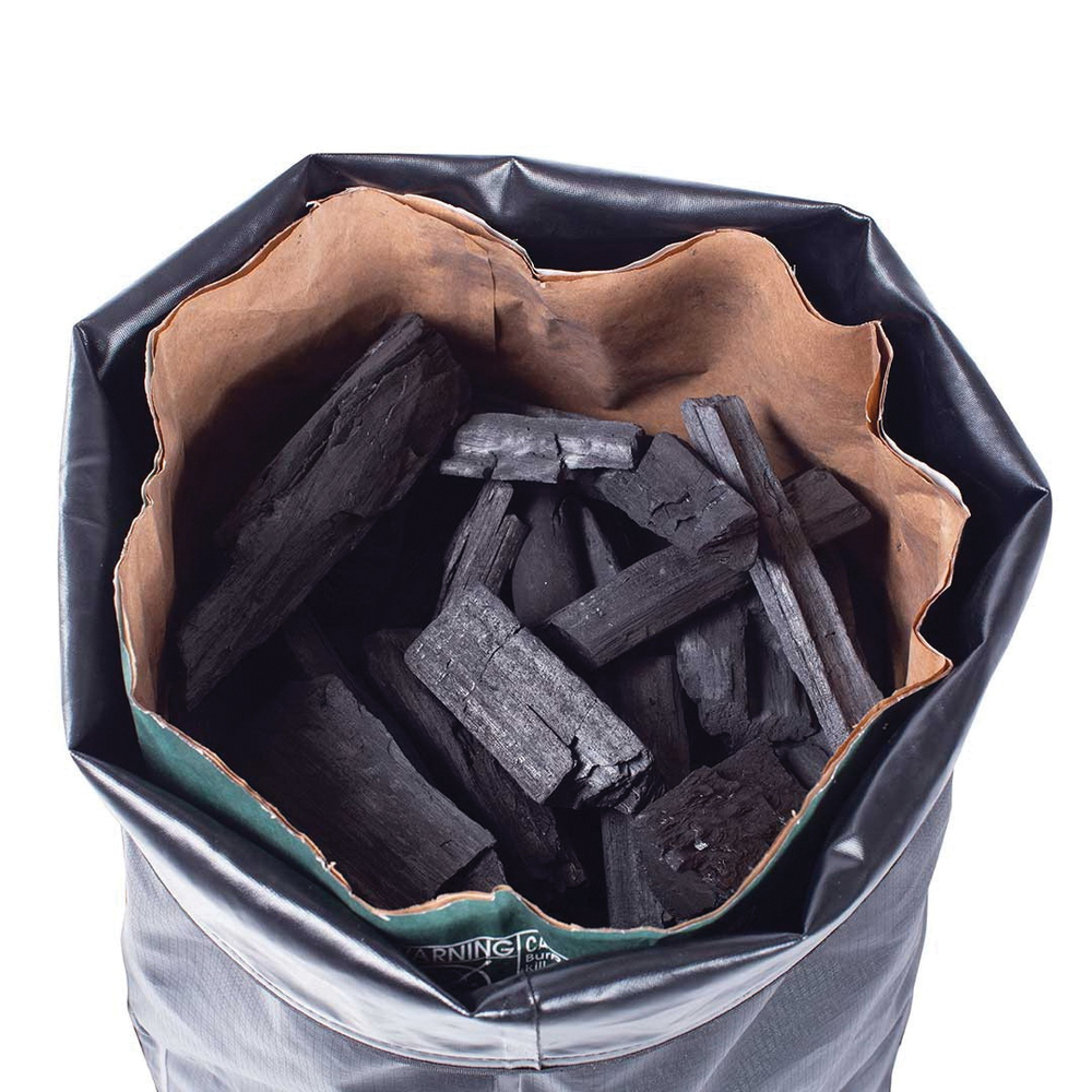 Big Green Egg 128201 Charcoal Storage Bag, 20 lb, Polyester, Zipper Cover/Lid - 4