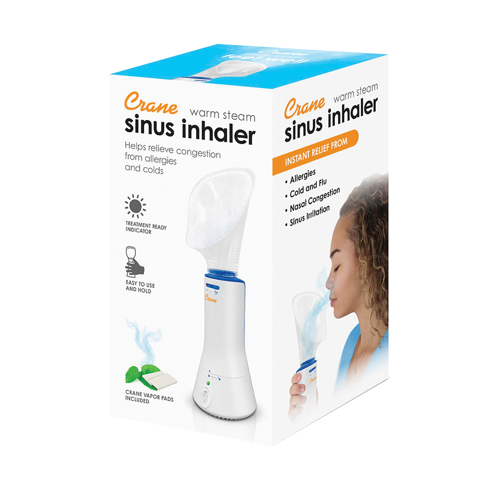 Crane EE-5955 Corded Steam Inhaler, 120 V Input, 130 W, 40 mL Water Reservoir - 2