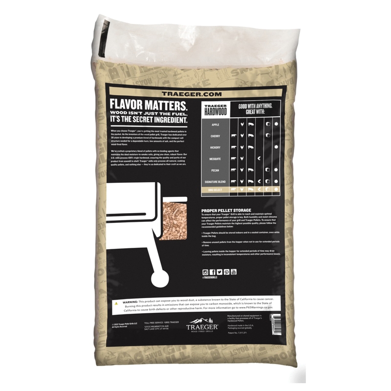 Traeger PEL359 BBQ Pellet, Hardwood, 30 lb Bag - 2
