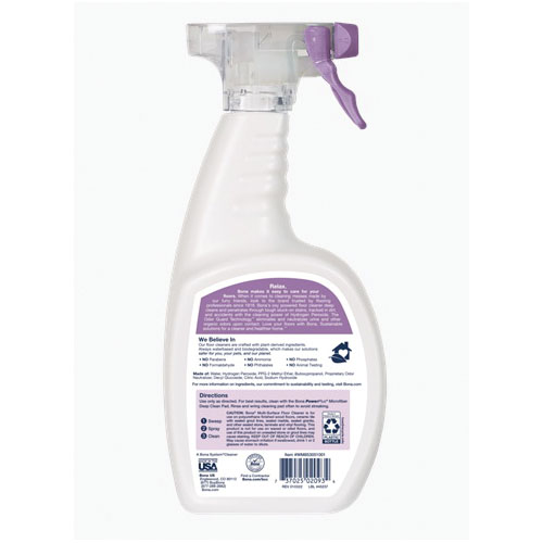 Bona WM853051001 Dog Formulation Floor Cleaner, 32 oz Bottle, Liquid - 2