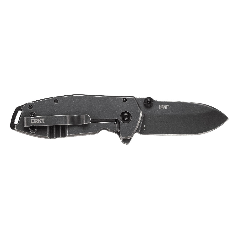 Crkt Squid 2493 Folding Knife, 2.37 in L Blade, High Carbon Stainless Steel Blade, Stainless Steel Handle, 5.94 in OAL - 2