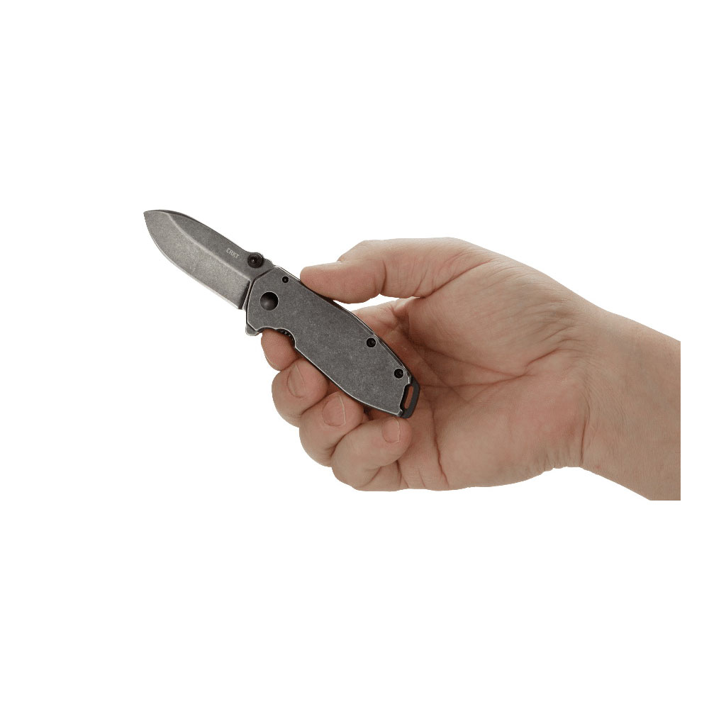 Crkt Squid 2493 Folding Knife, 2.37 in L Blade, High Carbon Stainless Steel Blade, Stainless Steel Handle, 5.94 in OAL - 5