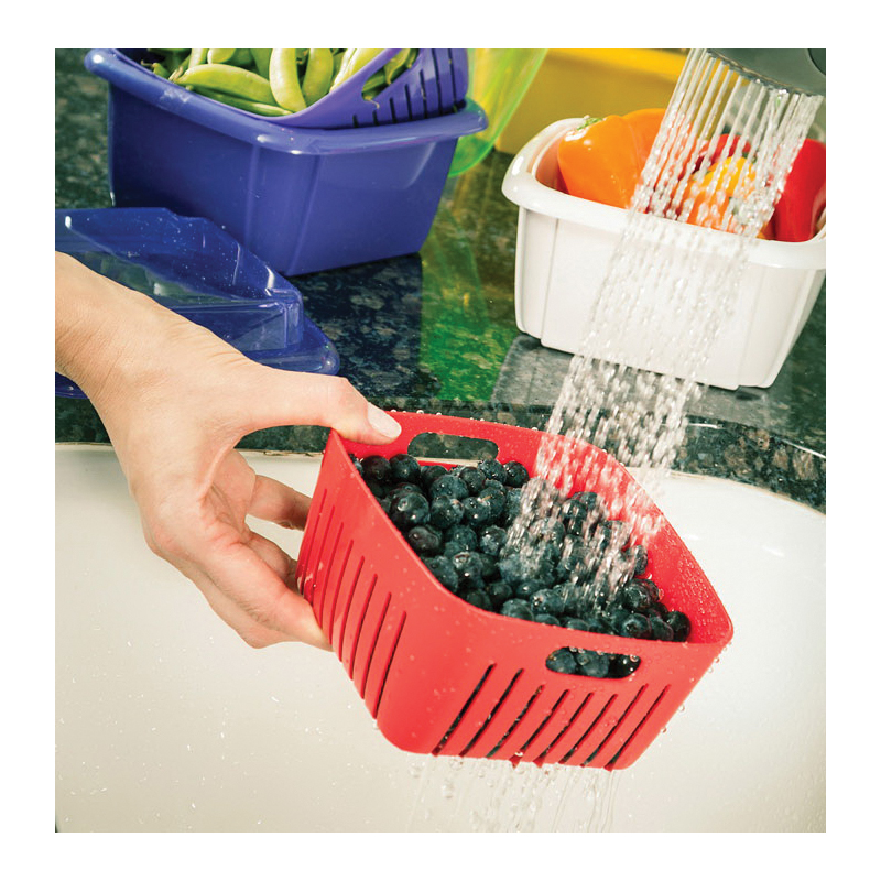 Hutzler 74 Berry Box, 1 qt Capacity, ABS/Polypropylene, 6-5/8 in L, 6-5/8 in W, 5 in H - 2