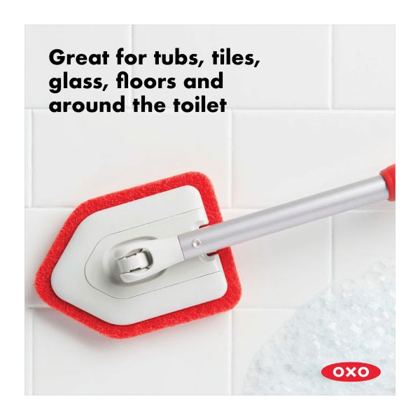 Good Grips 12126100 Extendable Tub and Tile Scrubber, 5.8 in L, 4.4 in W - 5