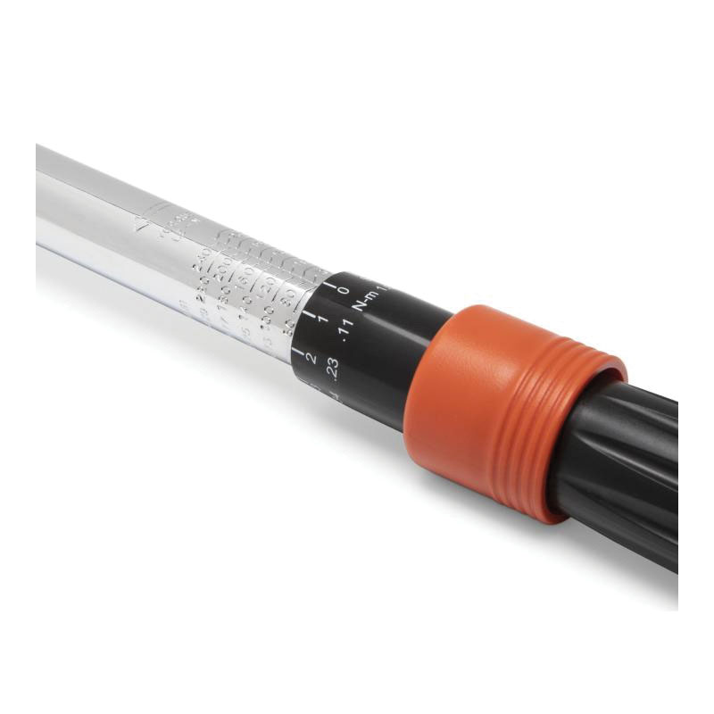 Crescent CRTW38 Micrometer Torque Wrench, 3/8 in Drive, Square Drive, 14-3/8 in OAL, 50 to 250 in-lb, Steel - 3