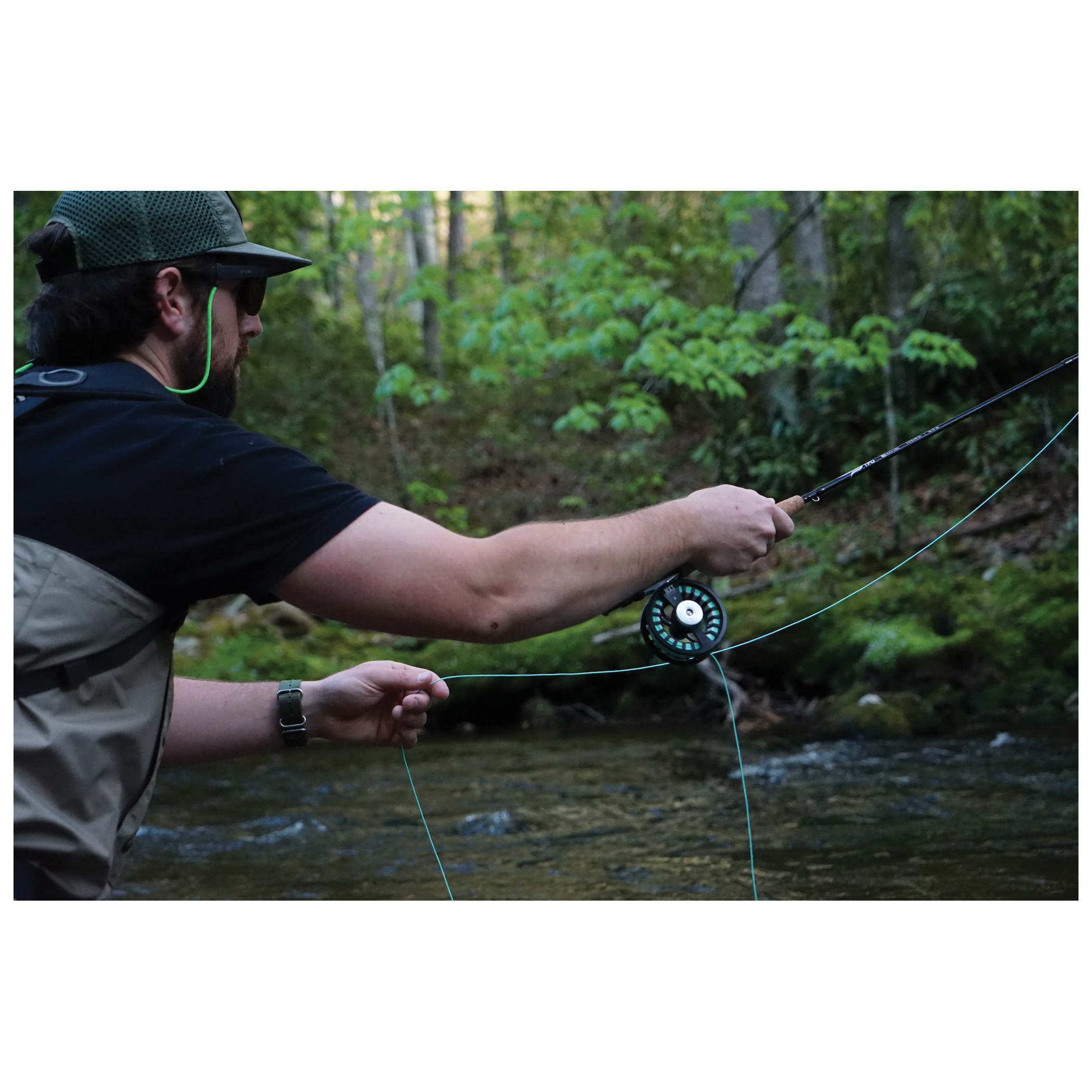TFO NXT Black Label Series TF 06 90 4 NXT Fly Rod, 4 oz Lure, 9 ft OAL, A Handle, Aluminum/Stainless Steel, Black - 4