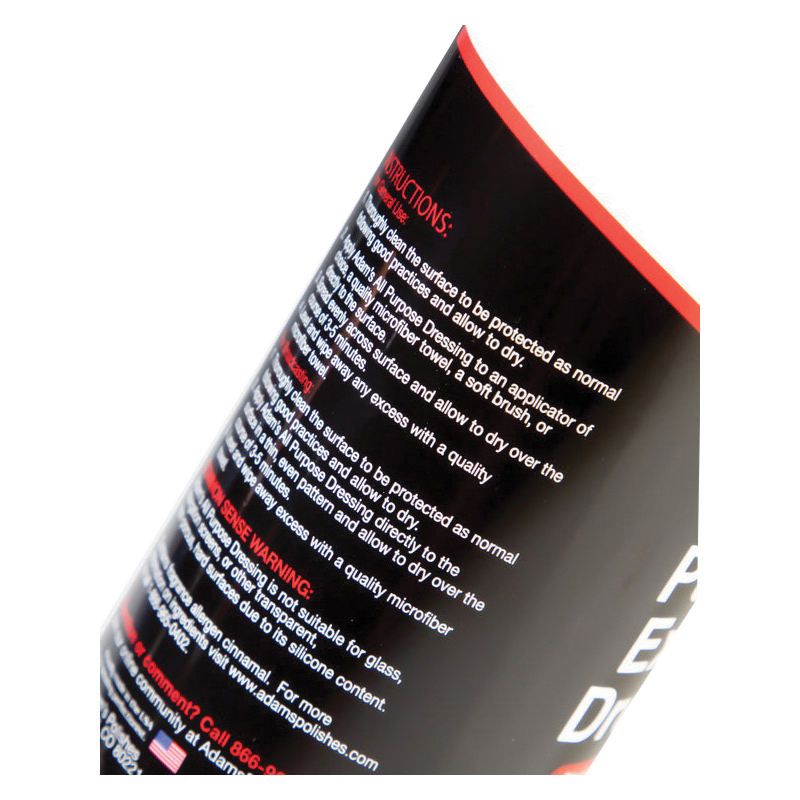 Adam's Polishes EXD167-01-016 All-Purpose Dressing, 16 oz, Liquid, Sweet - 3