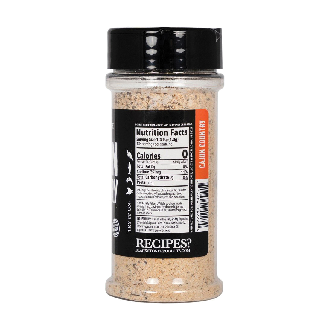 Blackstone 4227 Seasoning, Cajun Country, 5.8 oz Bottle - 2