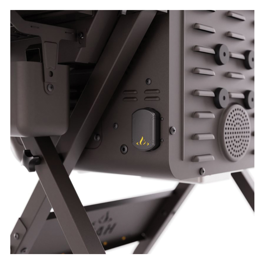 HALO Prime550 Series HS-1001-XNA Pellet Grill with Cart, 386 sq-in Primary Cooking Surface, Smoker Included, Black - 5