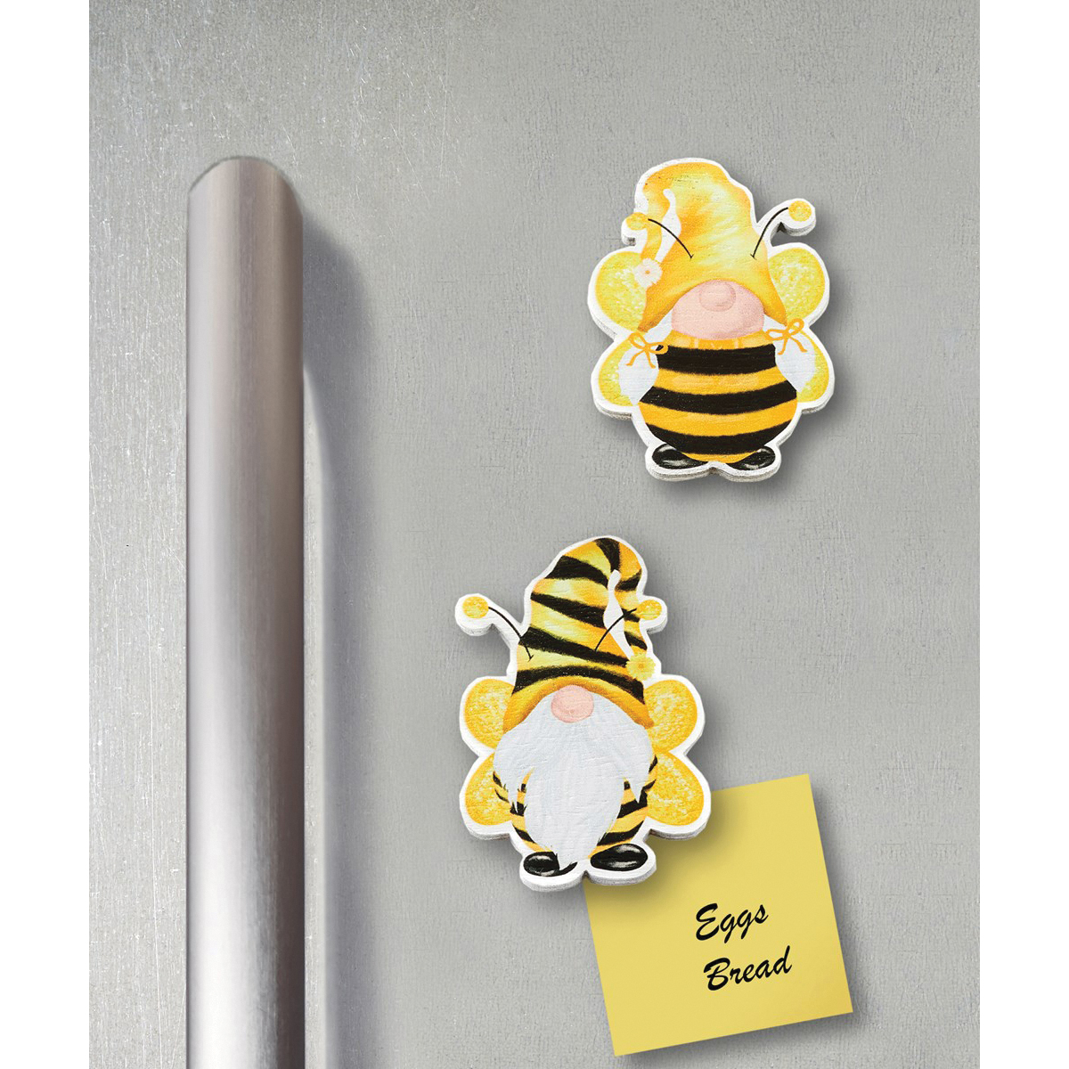 Giftcraft 716541 Refrigerator Magnet, Bee Gnome, Plywood - 3