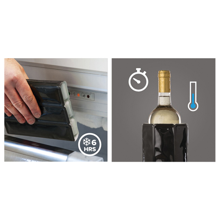Vacu Vin 38804606 Active Wine Cooler, Black - 4