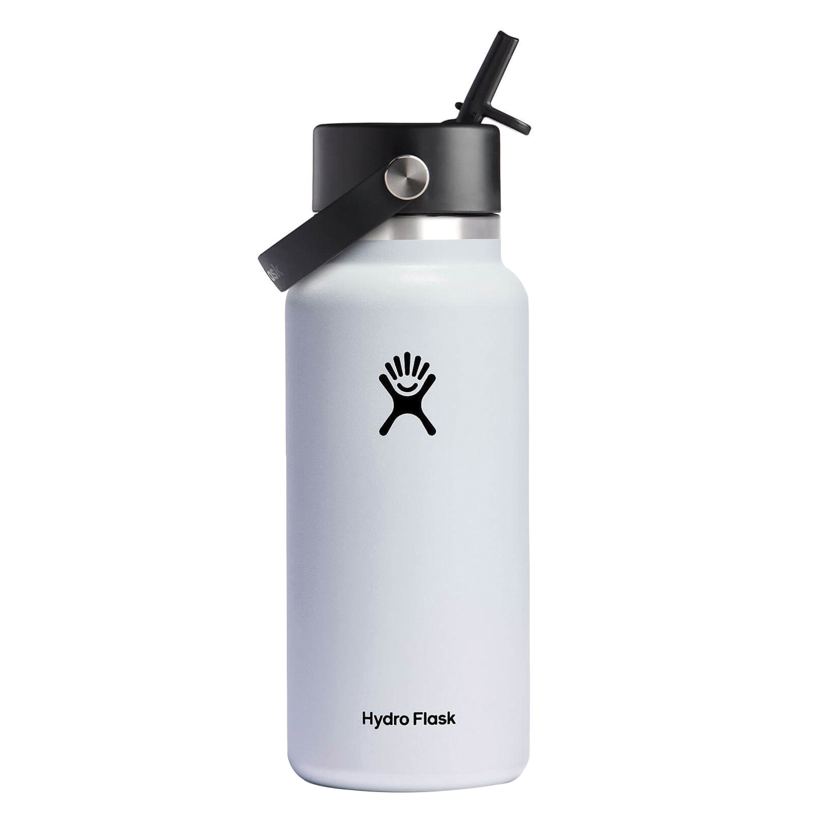 Hydro Flask Wide Mouth with Flex Straw cap, 32 oz, White - 1