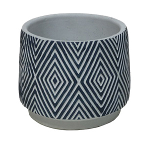 Craftware SY 97 Planter Set, 5 in H, 6 in W, Illusion Design, Assorted - 2
