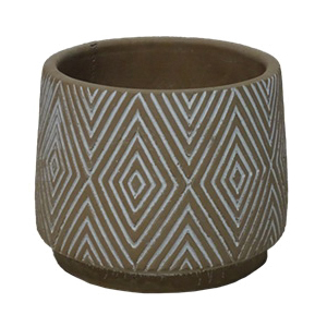 Craftware SY 97 Planter Set, 5 in H, 6 in W, Illusion Design, Assorted - 3