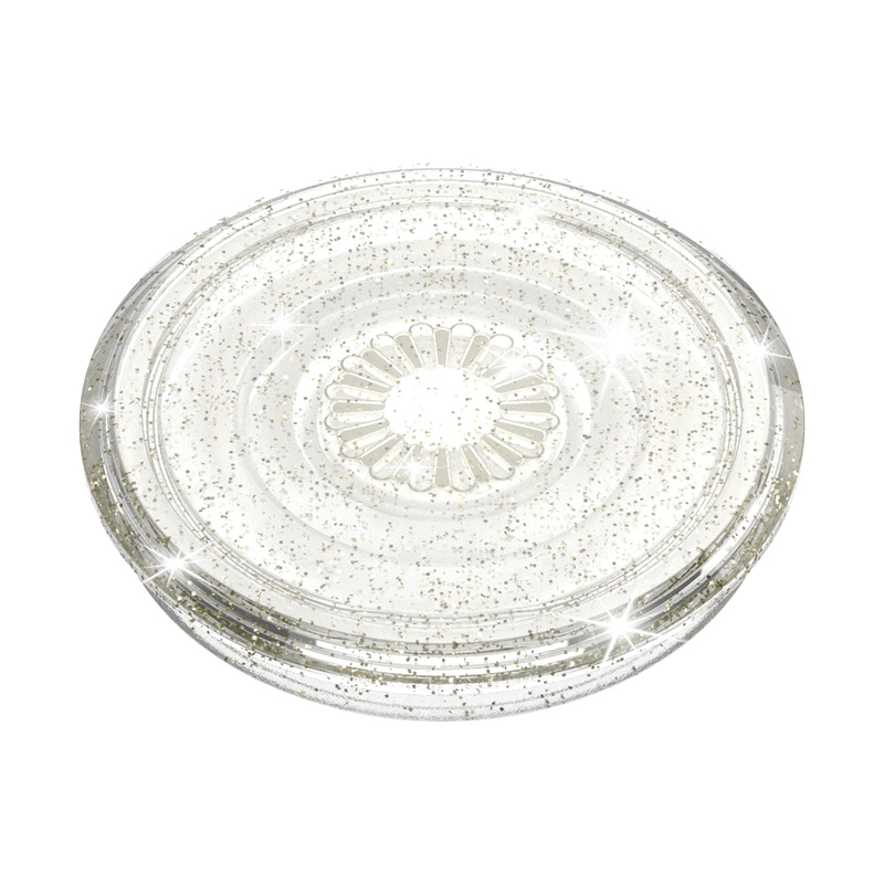 Popsockets 805149 Glitter Pop Socket, Clear/Silver, For: iPhone 11/12 - 3