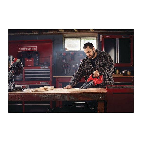 Craftsman CMCVH001C1 Cordless Handheld Vacuum Kit, 45 cfm Air, 20 V Battery, Lithium-Ion Battery, 1.5 Ah, Red - 4