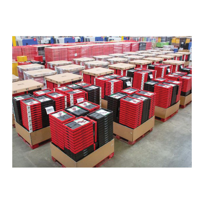 Greenmade InstaCrate 691323 Collapsible Storage Container, 12 gal, Black/Red - 4