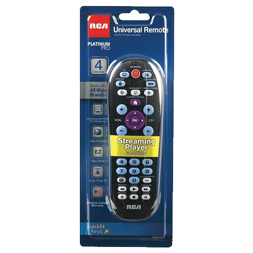 RCA RCR414BHEV Universal Remote, AA Battery - 3