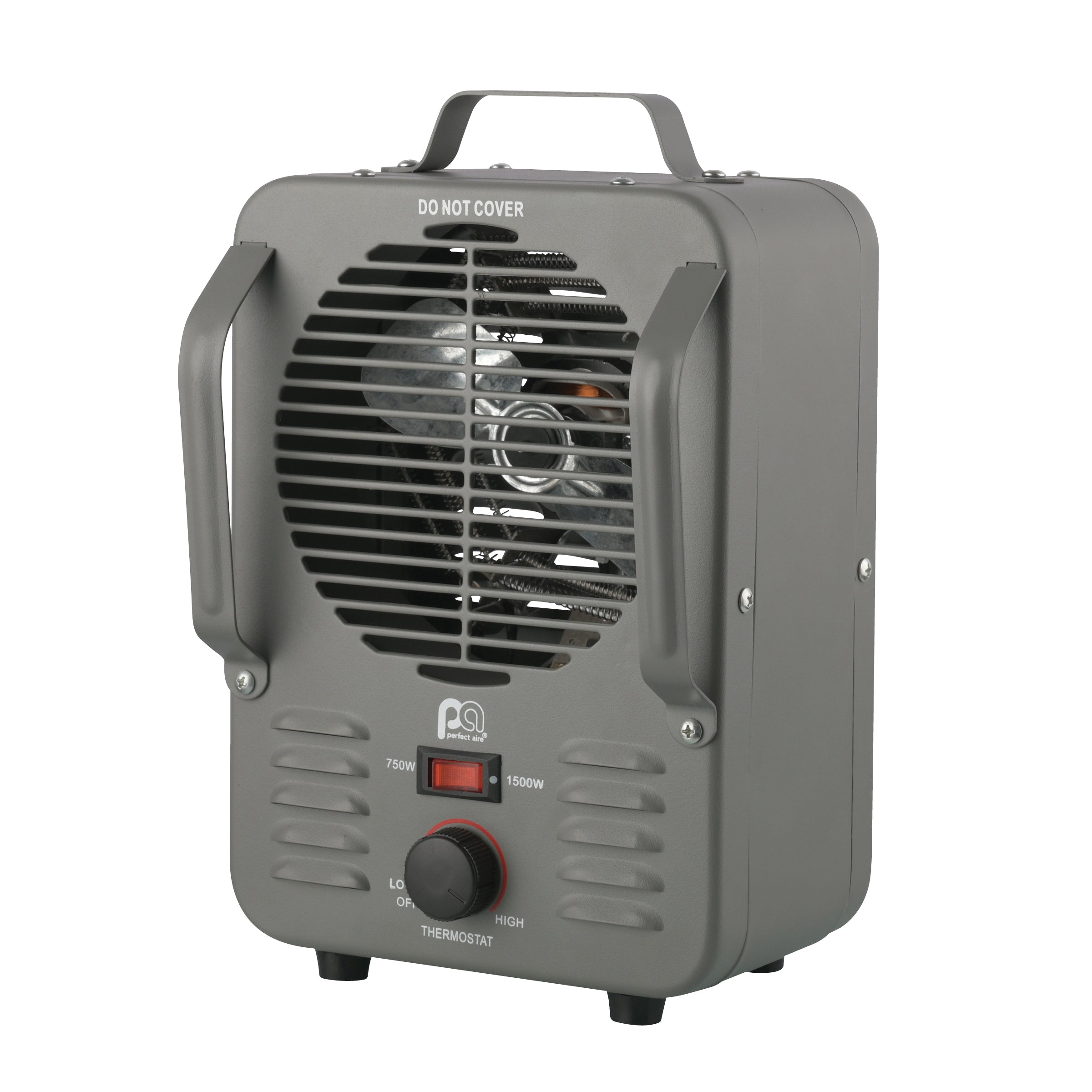 Perfect Aire 1PHF12 Milk House Utility Heater, 12.5 A, 125 V, 750, 1500 W, 5118 Btu Heating, 2-Heating Stage - 2