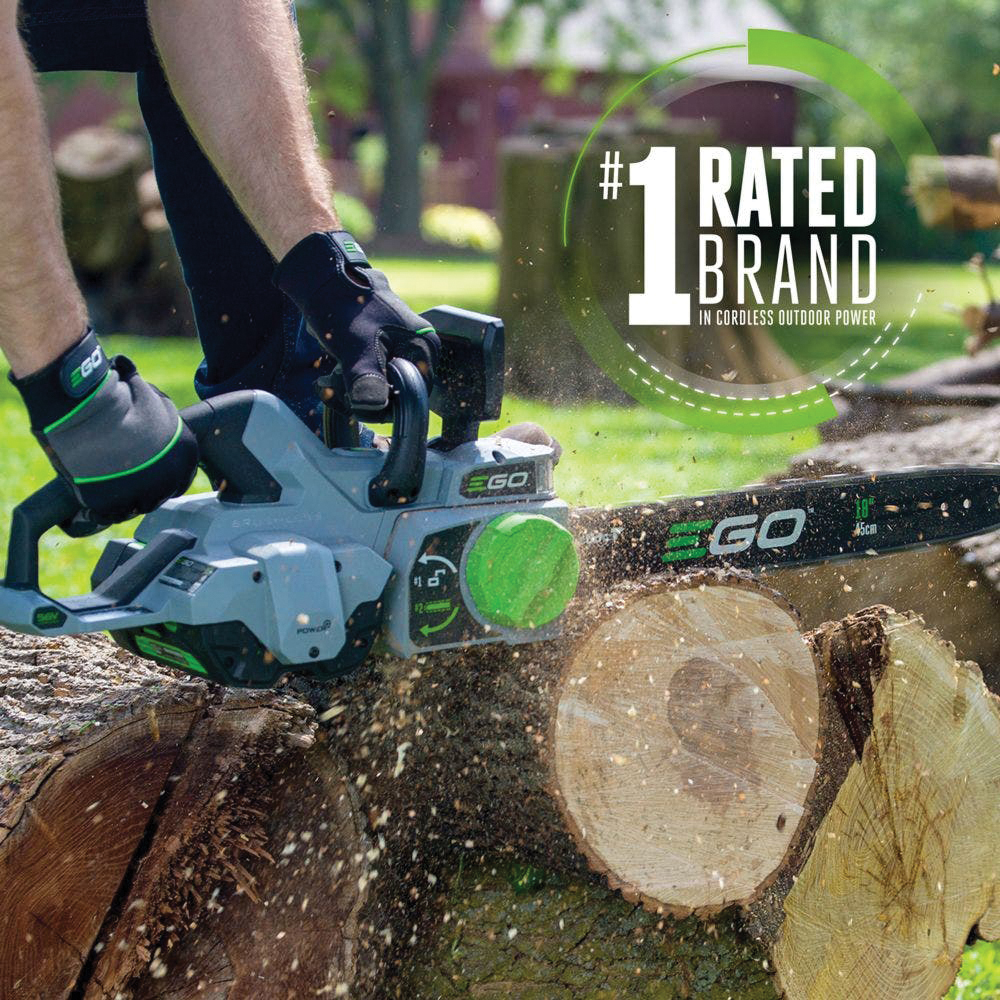 EGO CS1803 Cordless Chainsaw, Battery Included, 4 Ah, 56 V, Lithium, 18 in L Bar, 3/8 in Pitch - 2